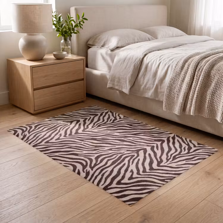 Vloerkleed - Zebra - Strepen - Bruin — 6