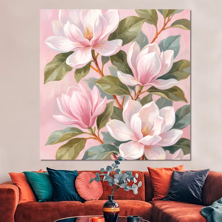 Forex - Magnolia's - Patroon - Roze — 3