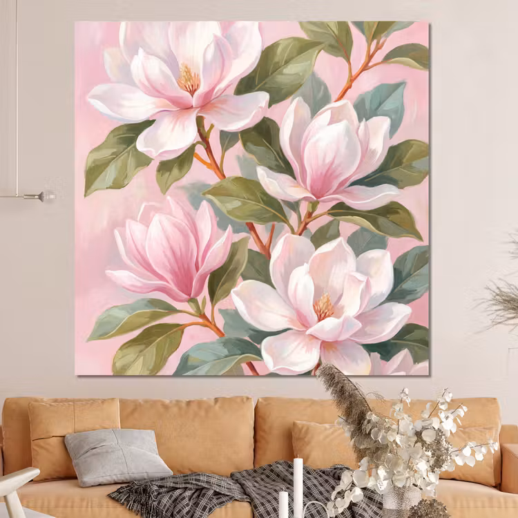 Forex - Magnolia's - Patroon - Roze — 4