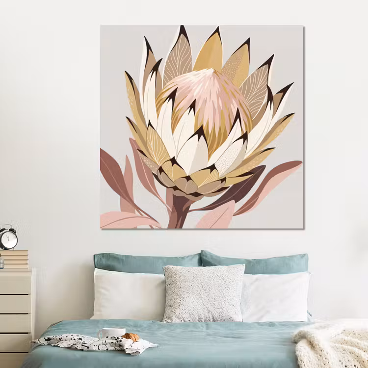 Forex - Protea - Bloem - Botanisch - Beige — 2