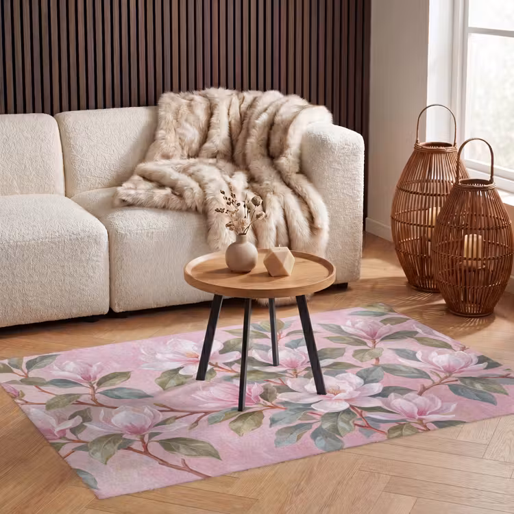 Vloerkleed - Magnolia's - Patroon - Roze — 3