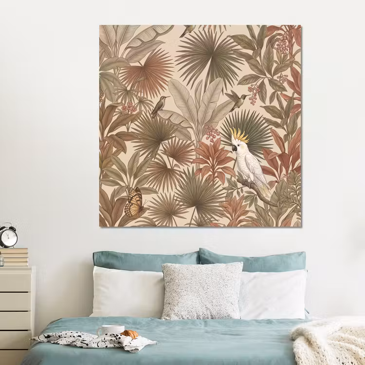 Forex - Tropisch - Vogels - Beige — 2