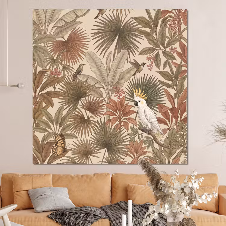 Forex - Tropisch - Vogels - Beige — 4