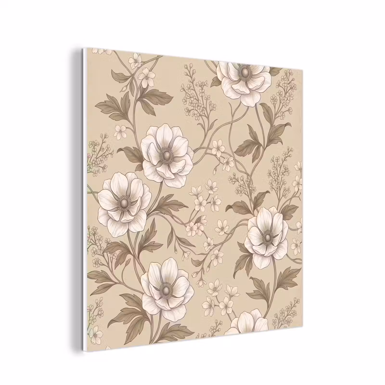 Forex - Bloemen - Patroon - Beige — 1