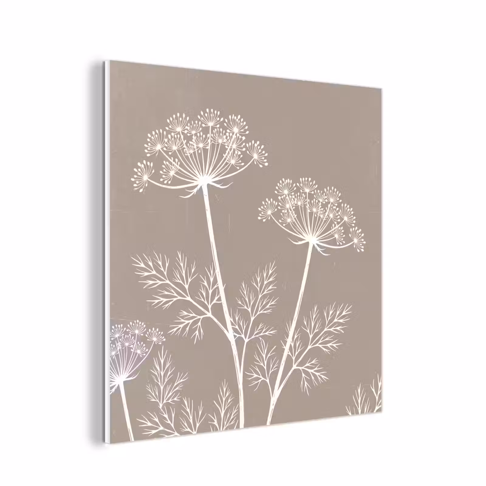 Forex - Grafisch - Fluitenkruid - Taupe — 1