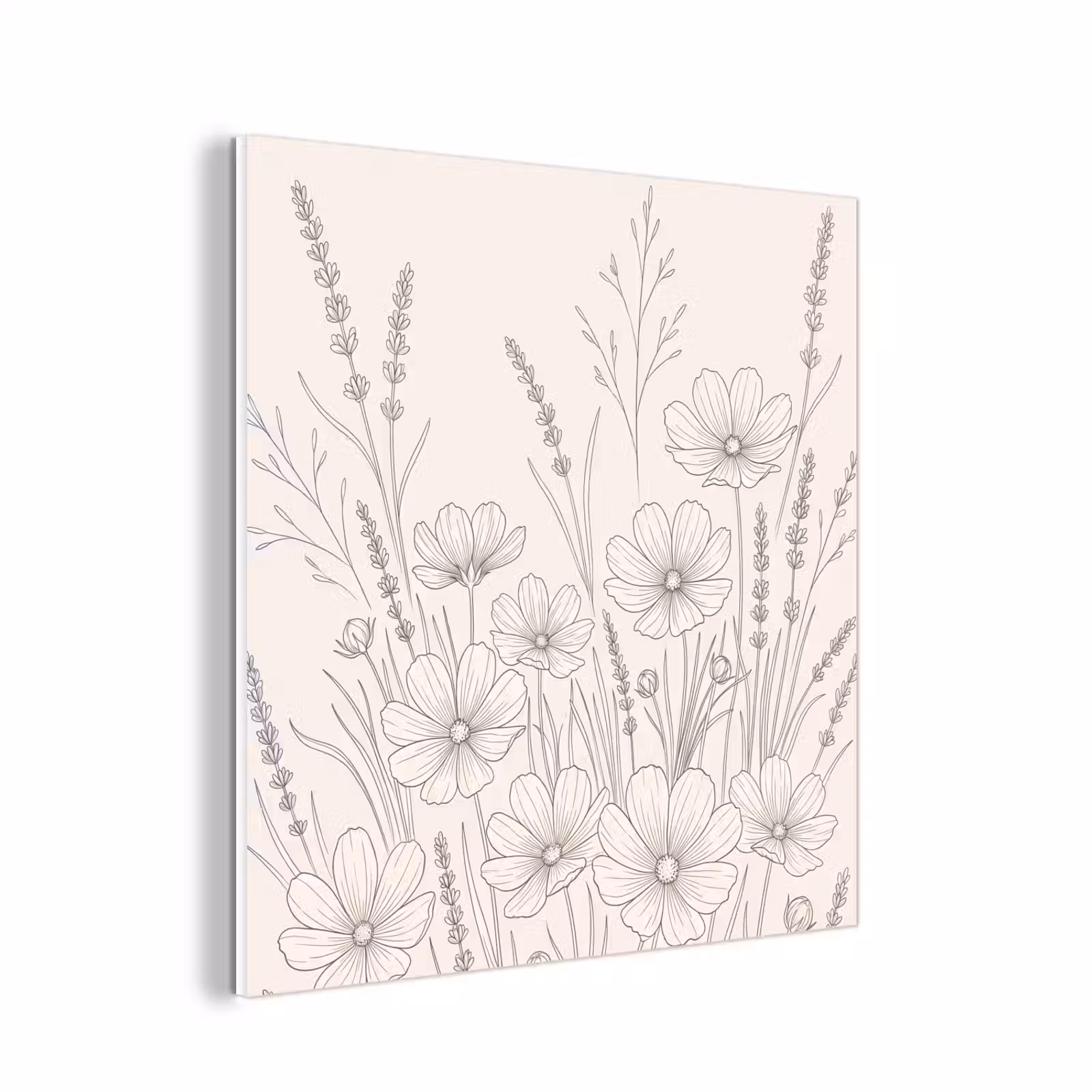 Forex - Minimalistisch - Modern - Bloemen - Beige — 1
