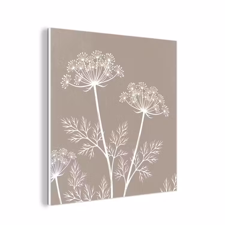 Forex - Grafisch - Fluitenkruid - Taupe — 1