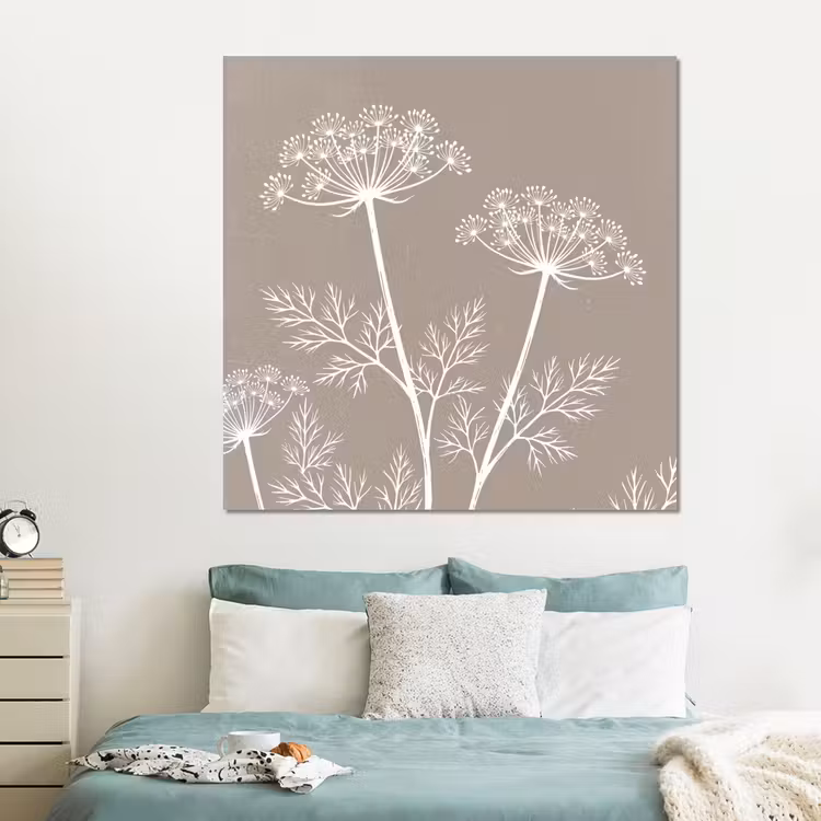 Forex - Grafisch - Fluitenkruid - Taupe — 2