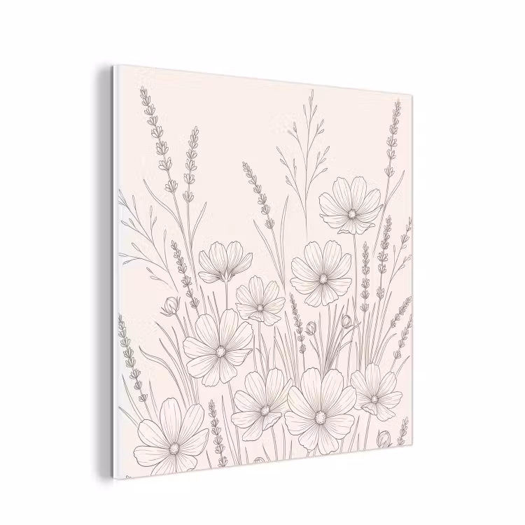 Forex - Minimalistisch - Modern - Bloemen - Beige — 1