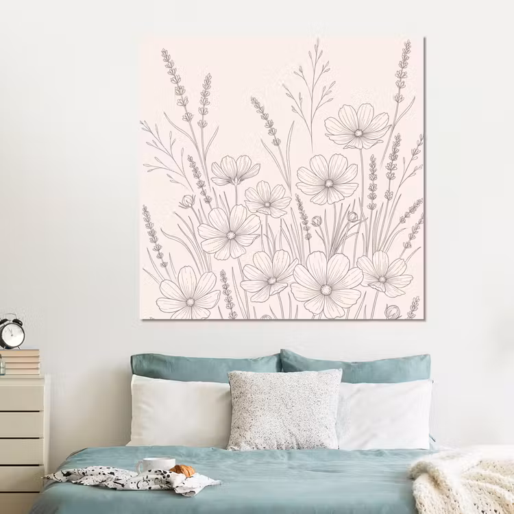 Forex - Minimalistisch - Modern - Bloemen - Beige — 2