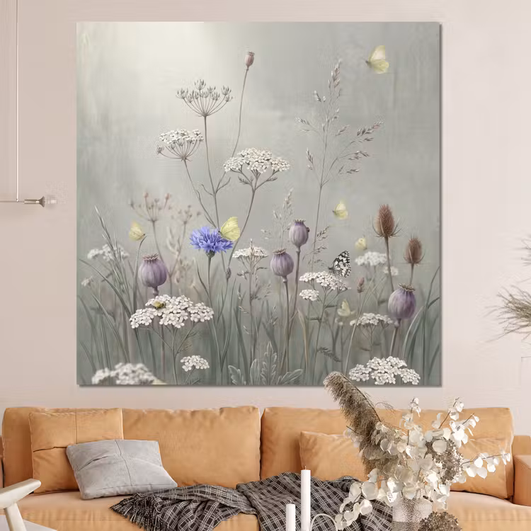 Forex - Vlinders - Wildbloemen - Illustratie - Kleurrijk — 4