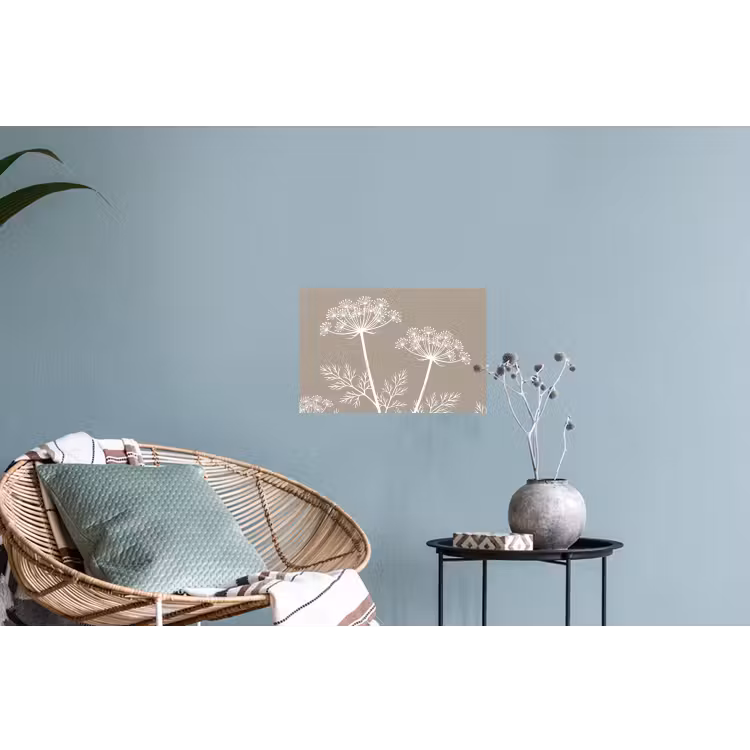 Muursticker - Grafisch - Fluitenkruid - Taupe — 4