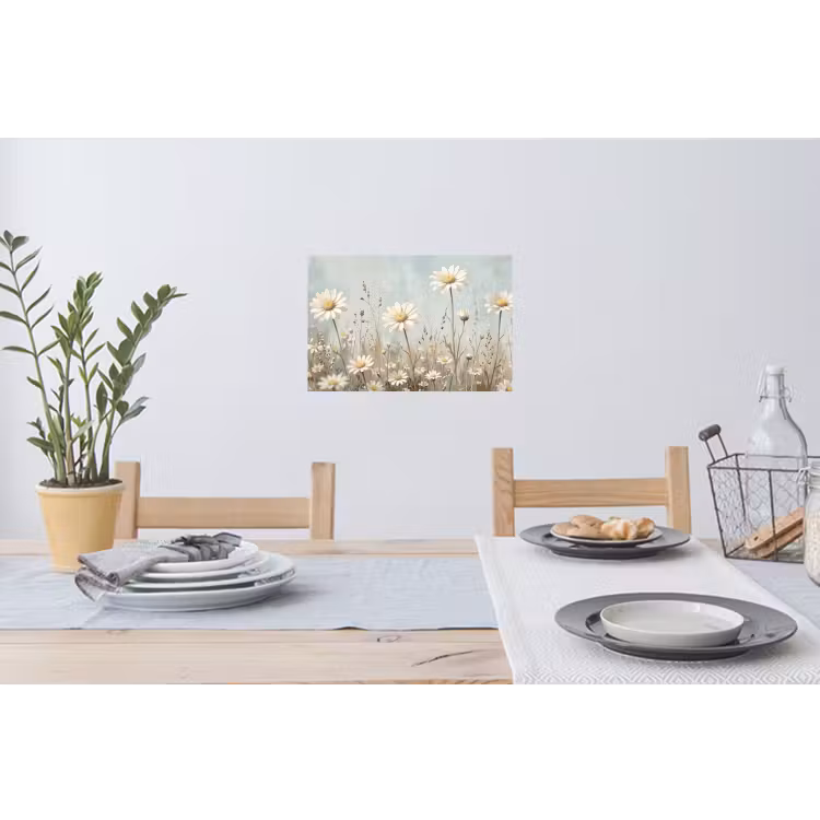 Muursticker - Madelief - Illustratie - Wit — 3