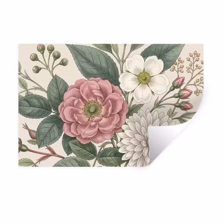 Muursticker - Romantisch - Design - Kleurrijk — 1
