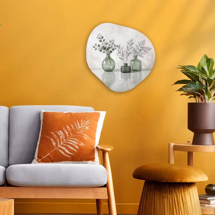Organisch schilderij - Forex - Vazen - Bladeren - Groen — 3