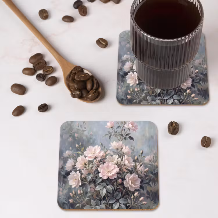 Onderzetter - Rozen - Illustratie - Roze — 4
