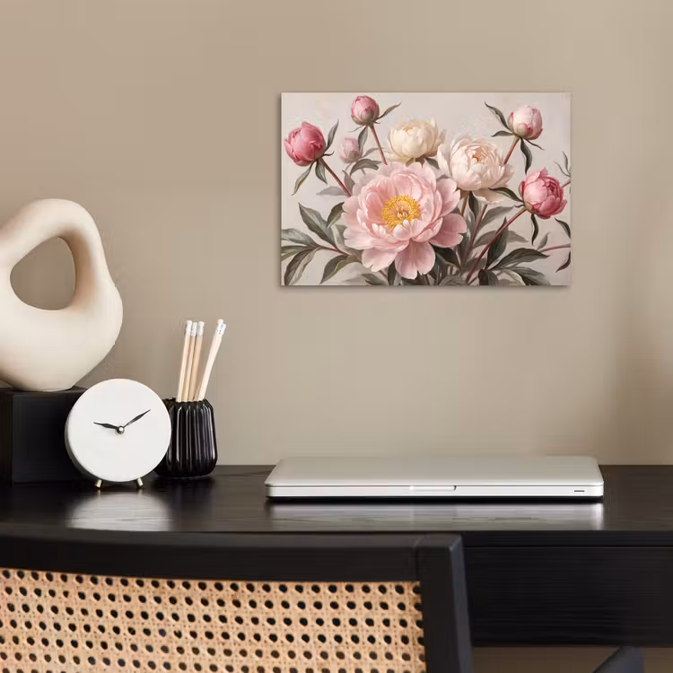Poster - Pioenrozen - Boeket - Roze — 2