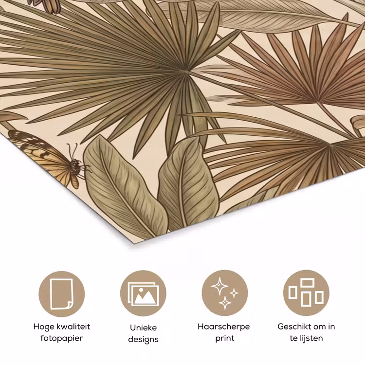 Poster - Tropisch - Vogels - Beige — 5