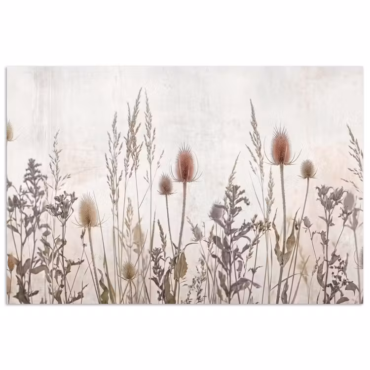 Poster - Weidebloemen - Design - Sepia