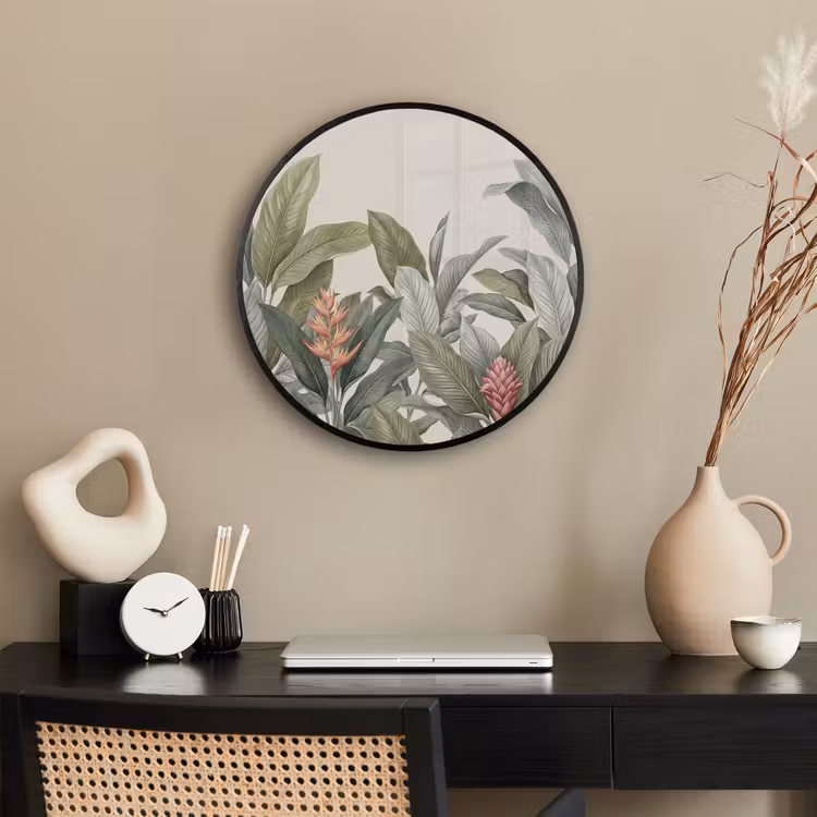 Ronde fotolijst - Tropisch - Planten - Modern - Groen — 3