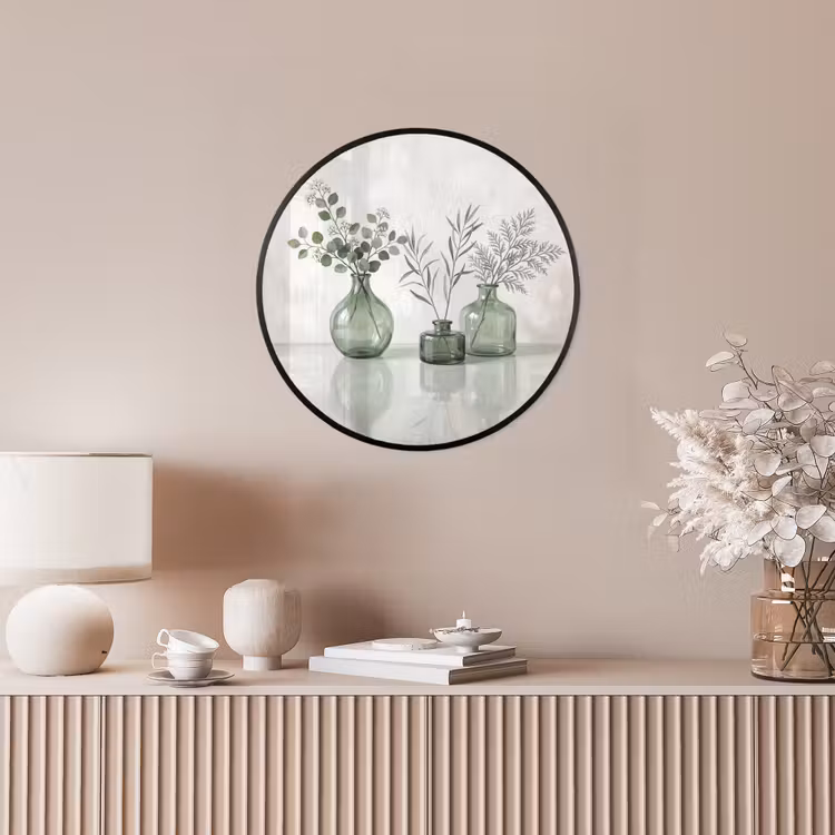 Ronde fotolijst - Vazen - Bladeren - Groen — 5