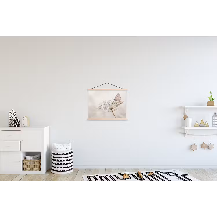 Schoolplaat - Vlinder - Bloem -Natuur - Beige — 3