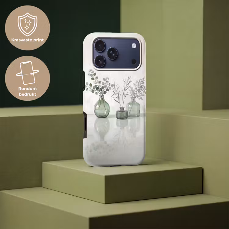 Telefoonhoesje Toughcase - Vazen - Bladeren - Groen — 7