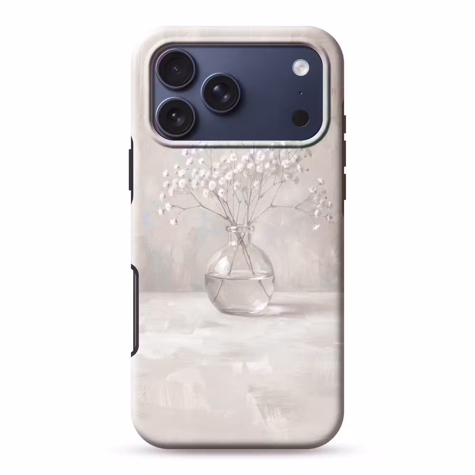 Telefoonhoesje Toughcase - Gipskruid - Vaas - Wit — 1
