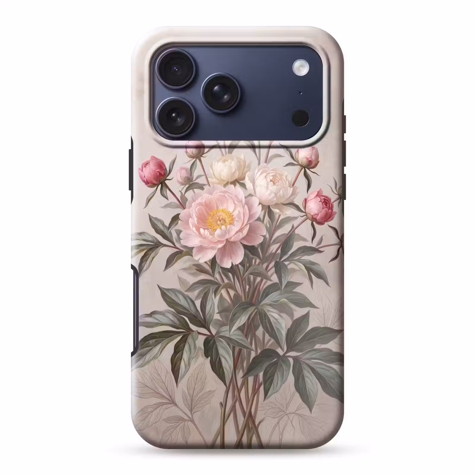 Telefoonhoesje Toughcase - Pioenrozen - Boeket - Roze — 1