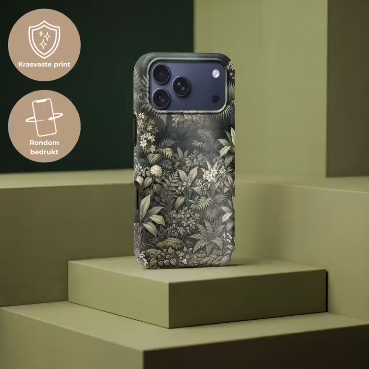 Telefoonhoesje Toughcase - Jungle - Bladeren - Botanisch - Groen — 7