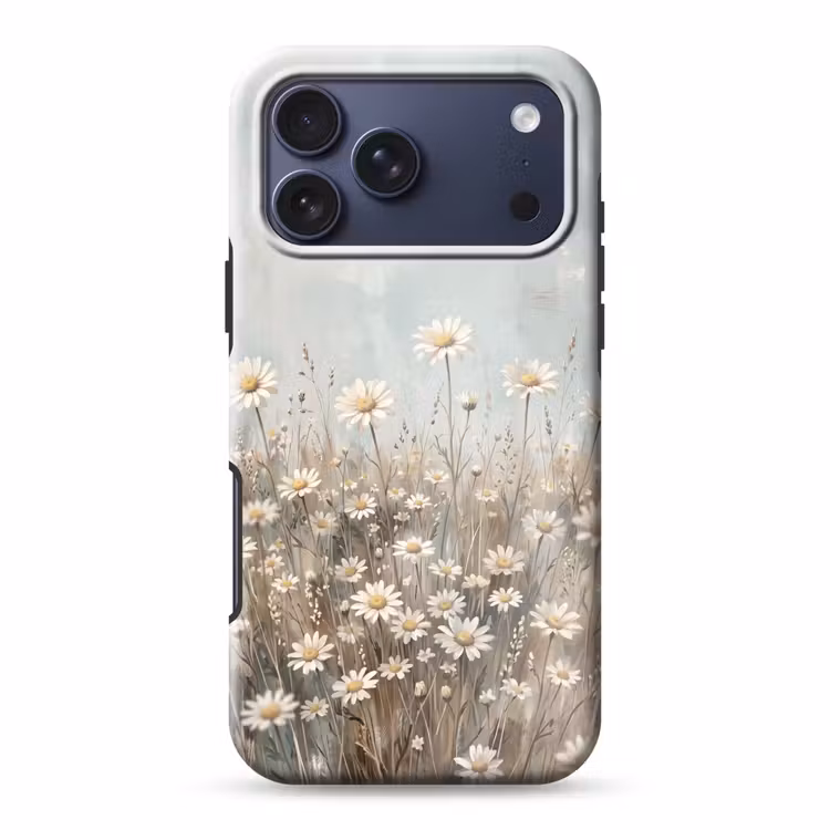 Telefoonhoesje Toughcase - Madelief - Illustratie - Wit