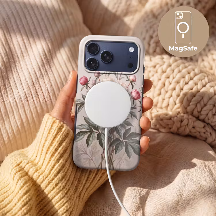 Telefoonhoesje Toughcase - Pioenrozen - Boeket - Roze — 8