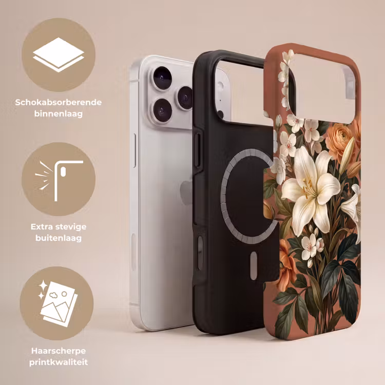 Telefoonhoesje Toughcase - Boeket - Retro - Kleurrijk — 3