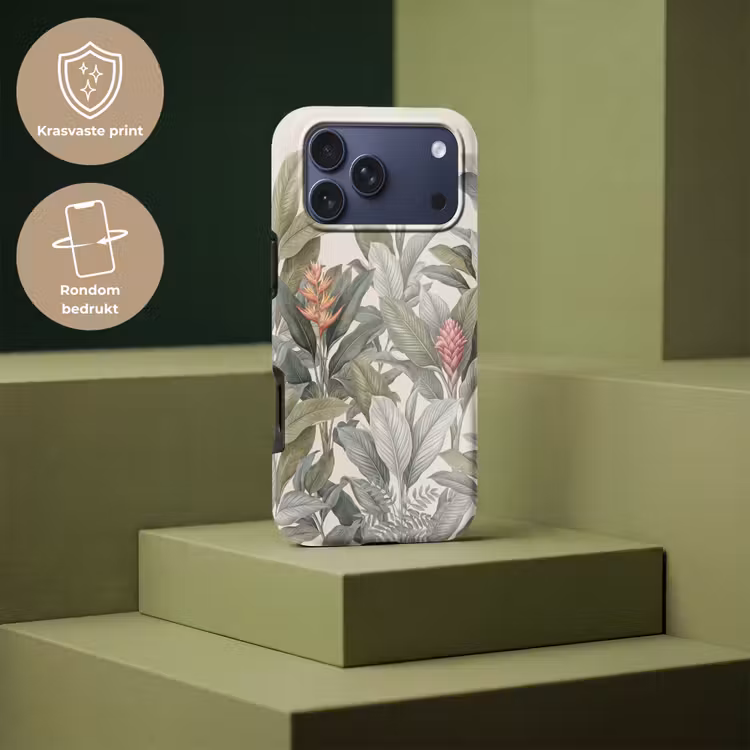 Telefoonhoesje Toughcase - Tropisch - Planten - Modern - Groen — 7