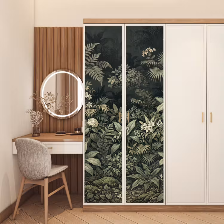 Deursticker - Jungle - Bladeren - Botanisch - Groen — 5
