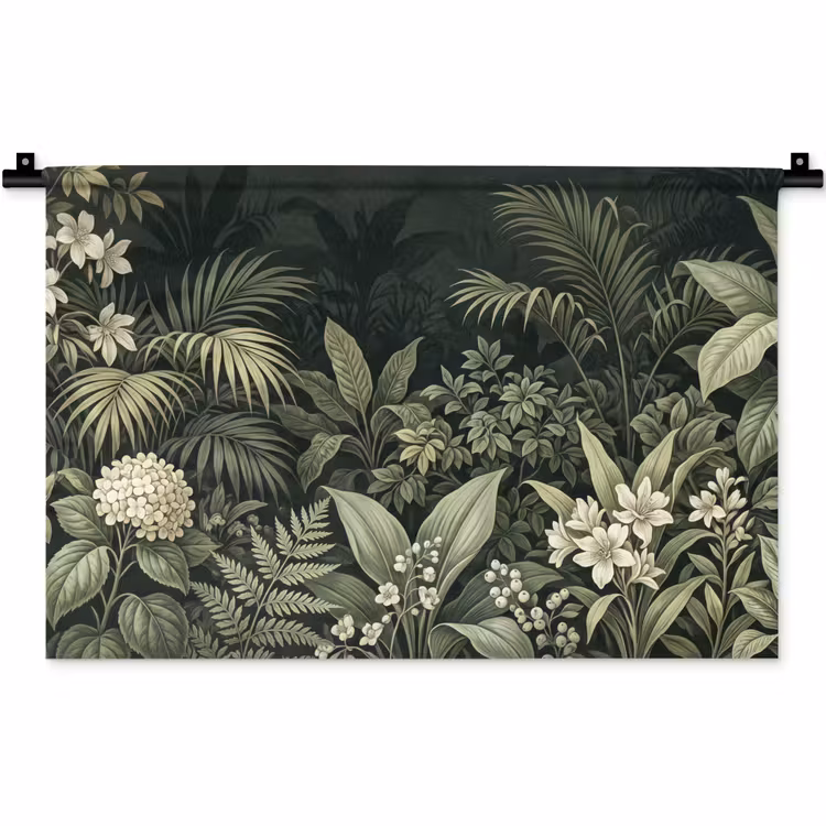 Wandkleed - Jungle - Bladeren - Botanisch - Groen