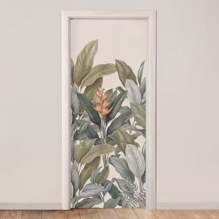 Deursticker - Tropisch - Planten - Modern - Groen
