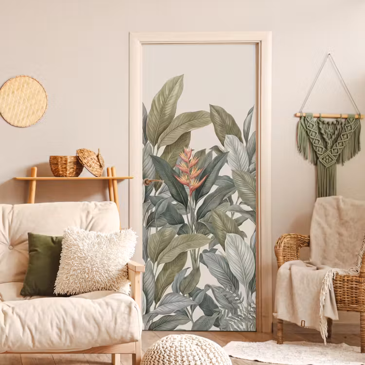 Deursticker - Tropisch - Planten - Modern - Groen — 4