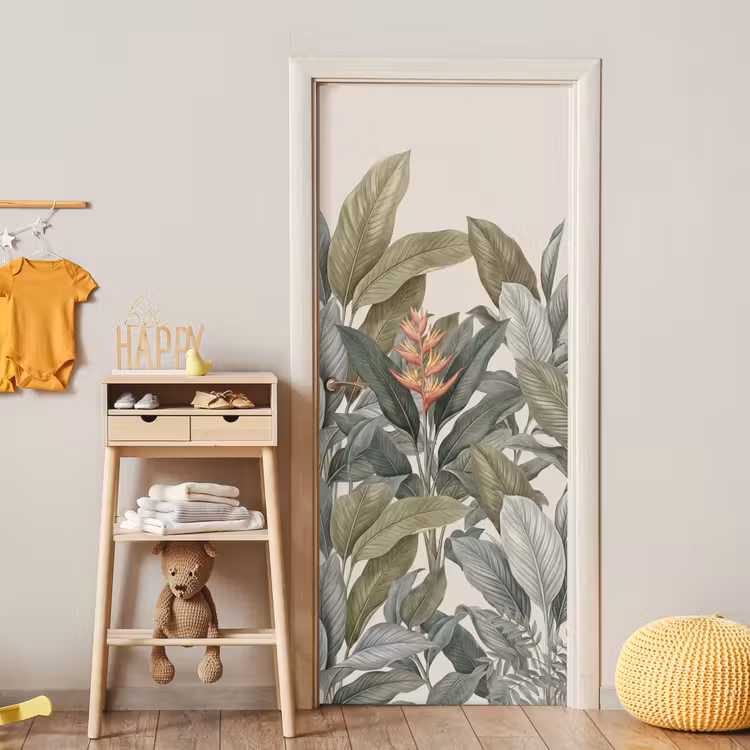 Deursticker - Tropisch - Planten - Modern - Groen — 6