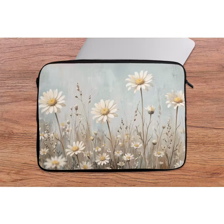 Laptophoes - Madelief - Illustratie - Wit — 2