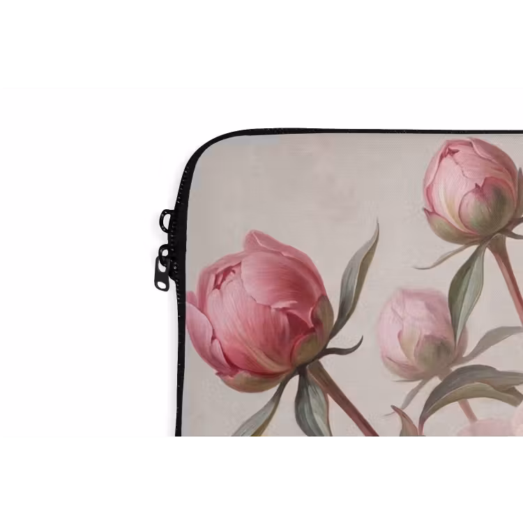 Laptophoes - Pioenrozen - Boeket - Roze — 5