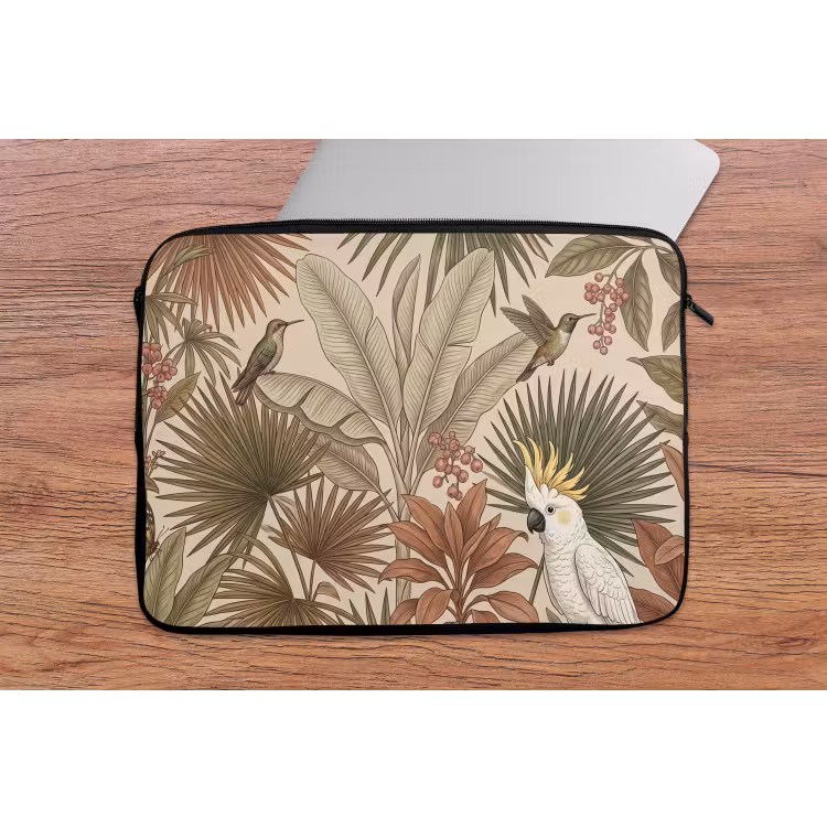 Laptophoes - Tropisch - Vogels - Beige — 2
