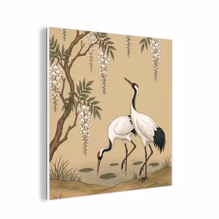 Forex - Kraanvogels - Water - Beige — 1