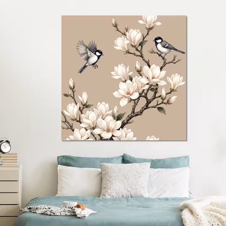 Forex - Oosters - Vogels - Beige — 2
