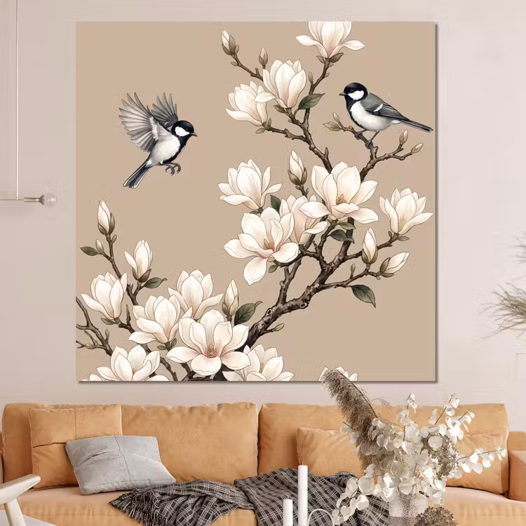 Forex - Oosters - Vogels - Beige — 4