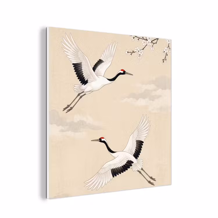 Forex - Kraanvogels - Bloesem - Beige — 1