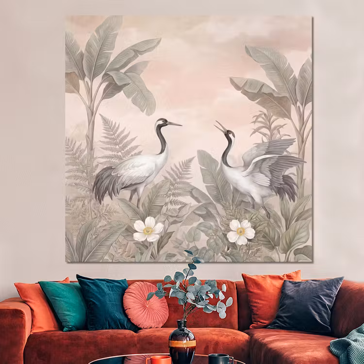 Forex - Kraanvogels - Natuur - Roze — 3