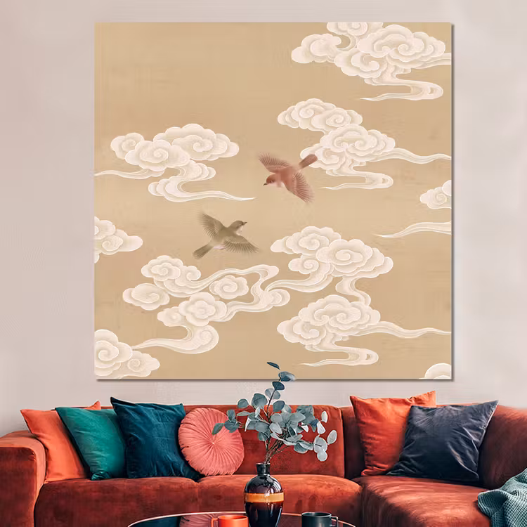 Forex - Vogels - Vliegen - Beige — 3
