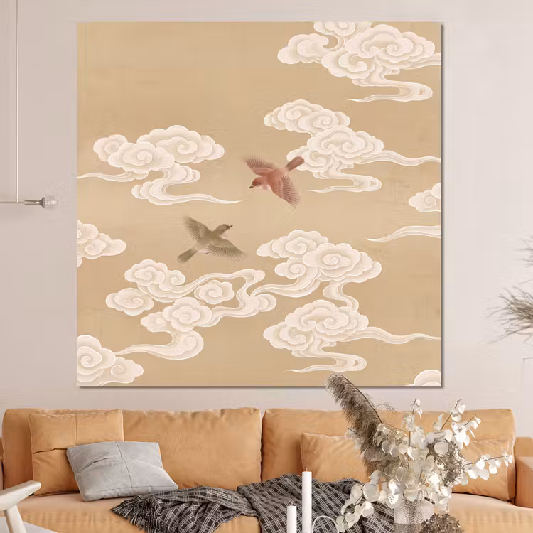 Forex - Vogels - Vliegen - Beige — 4