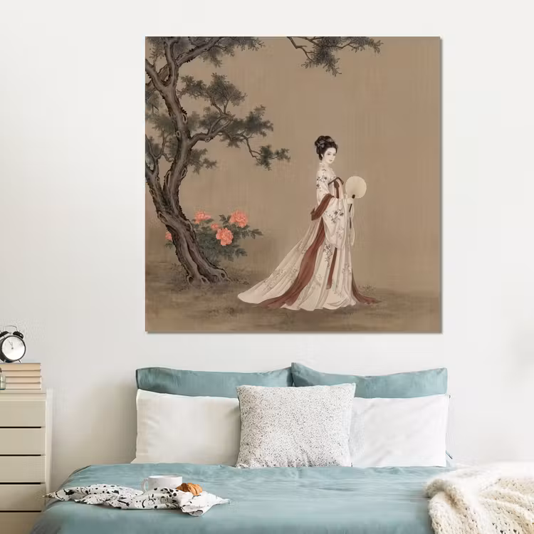 Forex - Vrouw - Azië - Kunst - Beige — 2